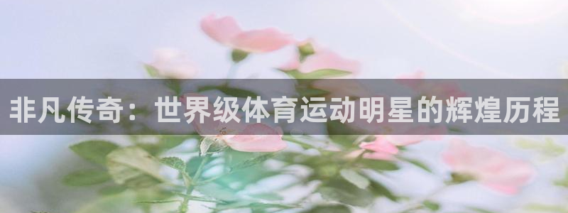 哈哈体育：非凡传奇：世界级体育运动明星的辉煌历程